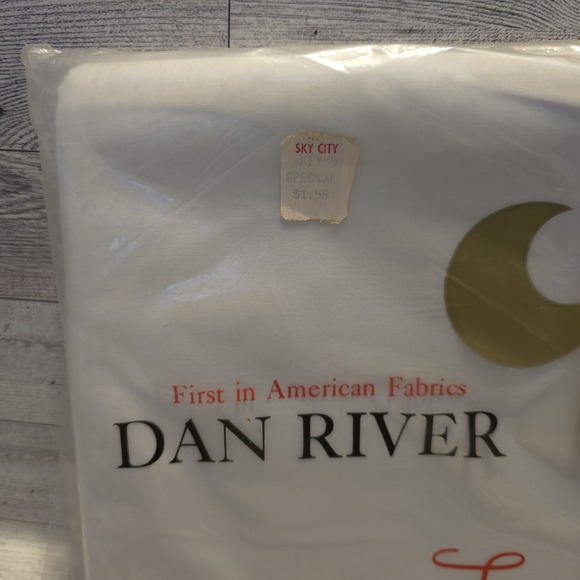 NOS VTG Dan River Fine Muslin All Cotton White Flat Full Bed Sheet 81X108 -USA - Picture 7 of 7
